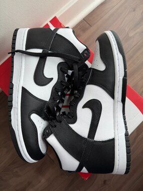Nike Dunk High "Panda" Black White | Size 10 |